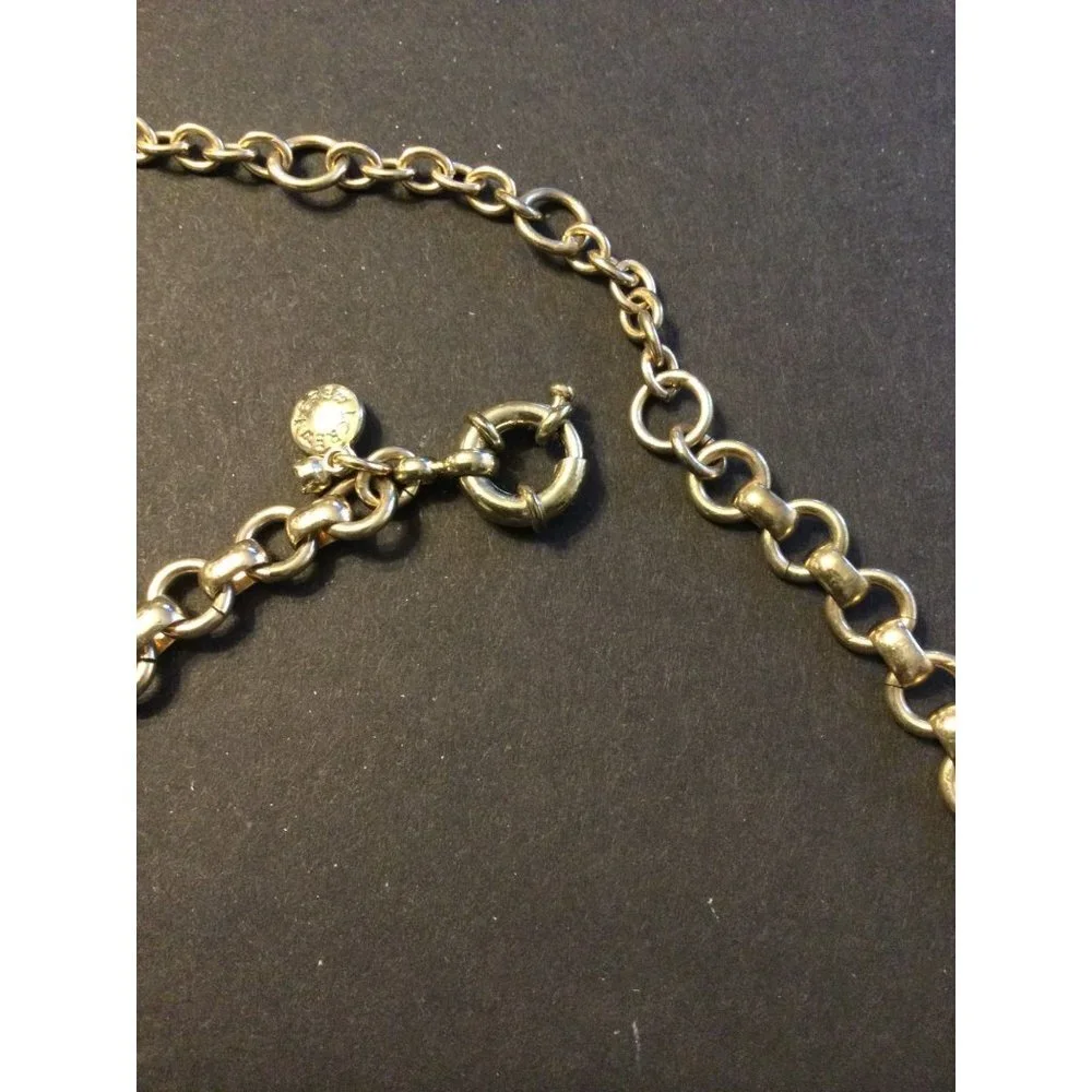 J. Crew Women's Multi Stone Drop Necklace Rhinestone Gold Tone Chain Adjustable